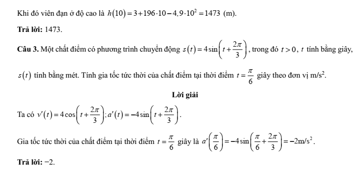 Đề kiểm tra Toán 11 Kết nối tri thức Chương 9 (có lời giải)