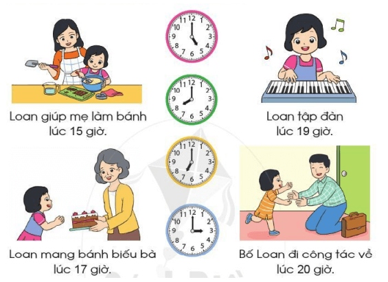 Toán lớp 2 Ngày – Giờ trang 32,33 | Cánh diều