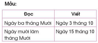 Toán lớp 2 Ngày - Tháng trang 36,37 | Cánh diều