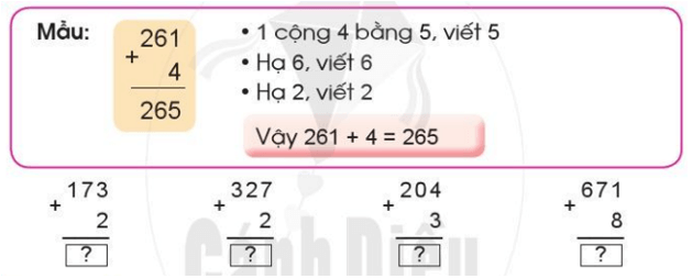 Toán lớp 2 Phép cộng (không nhớ) trong phạm vi 1000 trang 58, 59 | Cánh diều