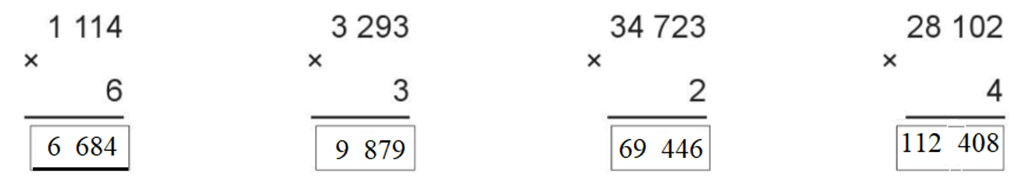 Toán lớp 3 Nhân với số có một chữ số (có nhớ) (trang 61, 62) | Cánh diều