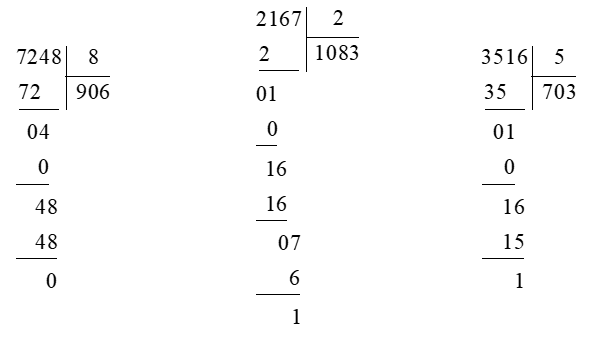Toán lớp 3 Chia cho số có một chữ số trong phạm vi 100 000 (tiếp theo) (trang 71, 72) | Cánh diều