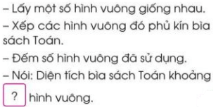 Toán lớp 3 trang 83, 84 Diện tích một hình | Cánh diều