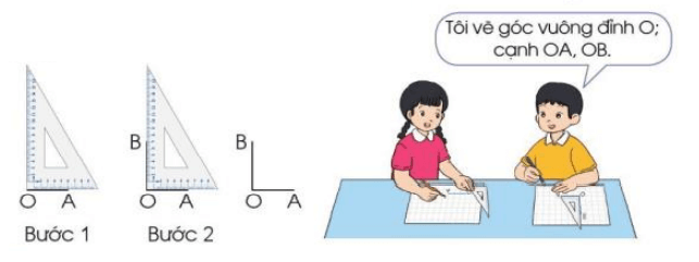 Toán lớp 3 trang 101, 102 Góc vuông, góc không vuông | Cánh diều