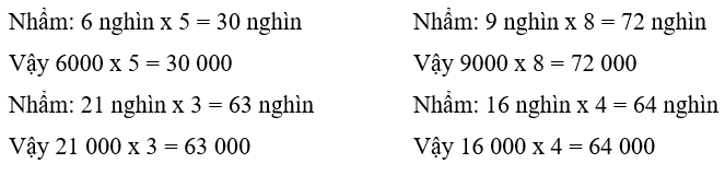 Toán lớp 3 trang 61, 62 Nhân với số có một chữ số (có nhớ) | Cánh diều