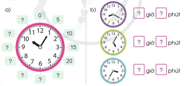 Toán lớp 3 trang 38, 39, 40 Thực hành xem đồng hồ | Cánh diều