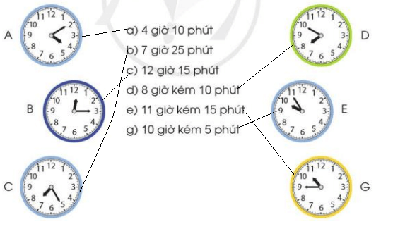 Toán lớp 3 trang 38, 39, 40 Thực hành xem đồng hồ | Cánh diều