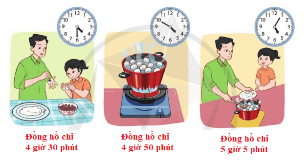 Toán lớp 3 trang 41, 42, 43 Thực hành xem đồng hồ (Tiếp theo) | Cánh diều