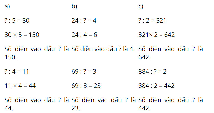 Toán lớp 3 trang 76, 77, 78 Tìm thành phần chưa biết của phép tính tiếp theo | Cánh diều