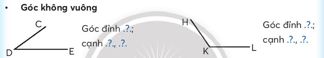 Toán lớp 3 Góc vuông, góc không vuông (trang 34 Tập 2) | Chân trời sáng tạo