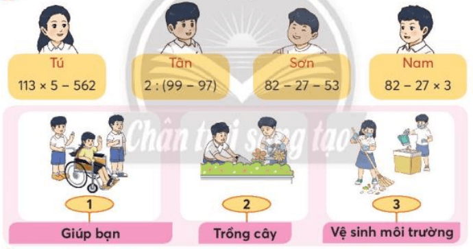 Toán lớp 3 trang 52 Luyện tập | Chân trời sáng tạo