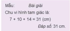 Toán lớp 3 Bài 50: Chu vi hình tam giác, hình tứ giác, hình chữ nhật, hình vuông (trang 21, 22, 23, 24, 25 Tập 2) | Kết nối tri thức