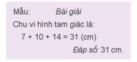 Toán lớp 3 Bài 50: Chu vi hình tam giác, hình tứ giác, hình chữ nhật, hình vuông (trang 21, 22, 23, 24, 25 Tập 2) | Kết nối tri thức