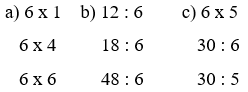 Toán lớp 3 Bài 9: Bảng nhân 6, bảng chia 6 (trang 28, 29, 30) | Kết nối tri thức