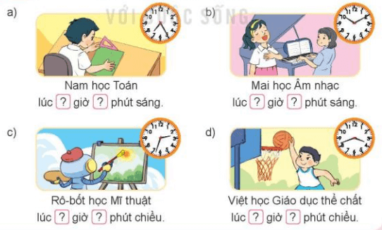 Toán lớp 3 Bài 66: Xem đồng hồ. Tháng, năm (trang 77, 78, 79, 80 Tập 2) | Kết nối tri thức