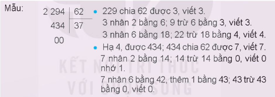 Toán lớp 4 Kết nối tri thức Bài 44: Chia cho số có hai chữ số (trang 23 Tập 2) | Giải Toán lớp 4