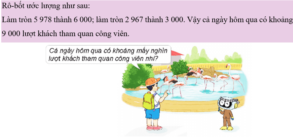 Toán lớp 4 Kết nối tri thức Bài 45: Thực hành và trải nghiệm ước lượng trong tính toán (trang 27 Tập 2) | Giải Toán lớp 4