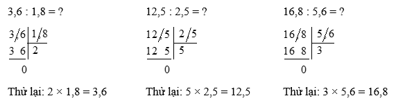 Toán lớp 5 Cánh diều Bài 35: Chia một số thập phân cho một số thập phân | Giải Toán lớp 5