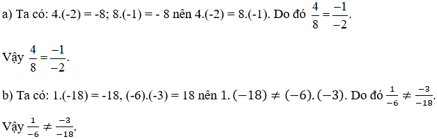 Các cặp phân số sau có bằng nhau không? Vì sao