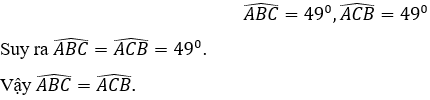 Ở Hình 81 có HB = HC = CD. Đo góc để trả lời các câu hỏi sau