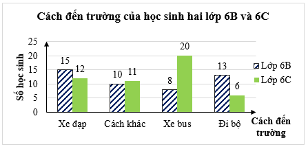 10 Bài tập trắc nghiệm Biểu đồ cột - Biểu đồ cột kép (có đáp án) | Toán lớp 6 Chân trời sáng tạo