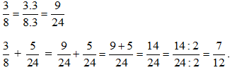 Quy đồng mẫu các phân số sau: a) 5/12 và 7/15 b) 2/7; 4/9 và 7/12