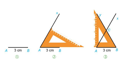 Vẽ hình vuông có cạnh 5 cm. Vẽ hình chữ nhật có chiều dài 4 cm, chiều rộng 2 cm