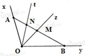 Bài tập Góc (có lời giải) | Kết nối tri thức Trắc nghiệm Toán lớp 6 (ảnh 1)