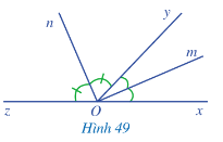 Đọc kĩ nội dung sau. Cho hai góc kề bù là xOy và yOz