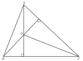 Cho tam giác nhọn ABC và điểm D nằm trong tam giác