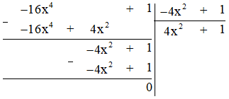 Tính: (x^2 - 2x +1) : (x - 1)