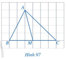 Quan sát Hình 97 và cho biết các đầu mút của đoạn thẳng AM có đặc điểm gì