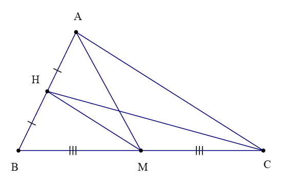 Tính chất ba đường trung tuyến của tam giác (Lý thuyết Toán lớp 7) | Cánh diều