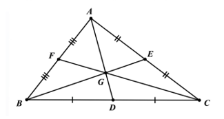 15 Bài tập Tính chất ba đường trung tuyến của tam giác (có đáp án) | Cánh diều Trắc nghiệm Toán 7