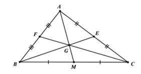 15 Bài tập Tính chất ba đường trung tuyến của tam giác (có đáp án) | Cánh diều Trắc nghiệm Toán 7