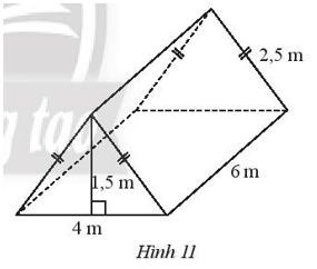 Một chiếc lều trại có hình dạng và kích thước như Hình 11