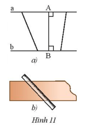 Trong Hình 11a, ta gọi độ dài đoạn thẳng AB là khoảng cách
