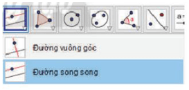 Vẽ đường thẳng đi qua C và song song với đường thẳng AB