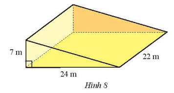 Để làm cầu bắc qua một con kênh, người ta đúc một khối bê tông