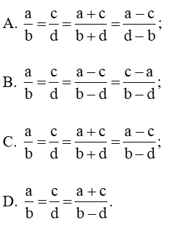 15 Bài tập Tỉ lệ thức - Dãy tỉ số bằng nhau (có đáp án) | Chân trời sáng tạo Trắc nghiệm Toán 7 (ảnh 22)