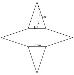 13 Bài tập Diện tích xung quanh và thể tích của hình chóp tam giác đều, hình chóp tứ giác đều (có đáp án) | Chân trời sáng tạo Trắc nghiệm Toán 8 (ảnh 1)