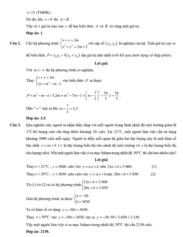 Đề kiểm tra Toán 9 Cánh diều Chương 1 (có lời giải)