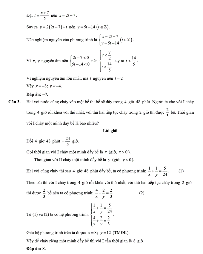 Đề kiểm tra Toán 9 Chân trời sáng tạo Chương 1 (có lời giải)