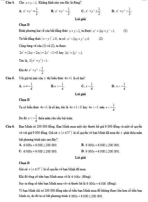 Đề kiểm tra Toán 9 Kết nối tri thức Chương 2  (có lời giải)