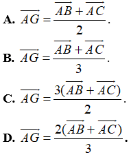 Bài tập về Quy tắc trọng tâm tam giác của vecto (cực hay, chi tiết)