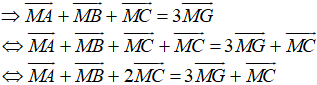 Bài tập về Quy tắc trọng tâm tam giác của vecto (cực hay, chi tiết)