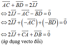 Bài tập về Quy tắc trung điểm của vecto (cực hay, chi tiết)