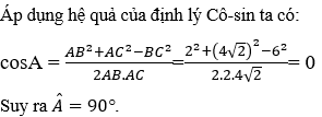 Cách giải bài tập về Định lí Cô-sin trong tam giác (cực hay, chi tiết)