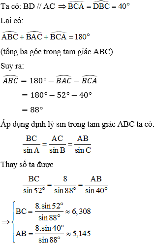 Cách làm bài tập Giải tam giác lớp 10 (cực hay, chi tiết)