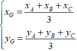 Cách tìm tọa độ của trọng tâm tam giác (cực hay, chi tiết)
